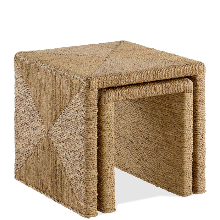 Rosalie - Woven Nesting Tables - Light Brown