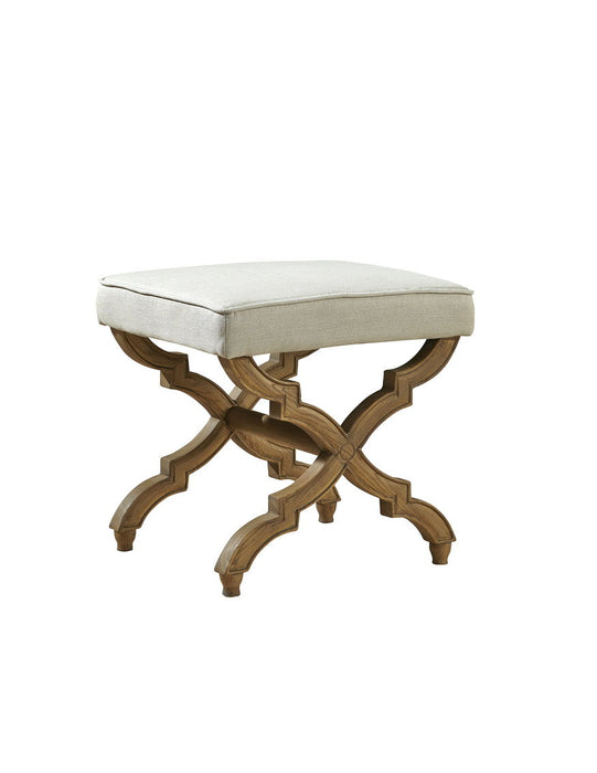 Foot Stool - Linen And Oak