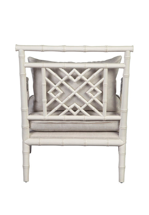 Durango - Arm Chair (Set of 2) - White / Pearl Silver