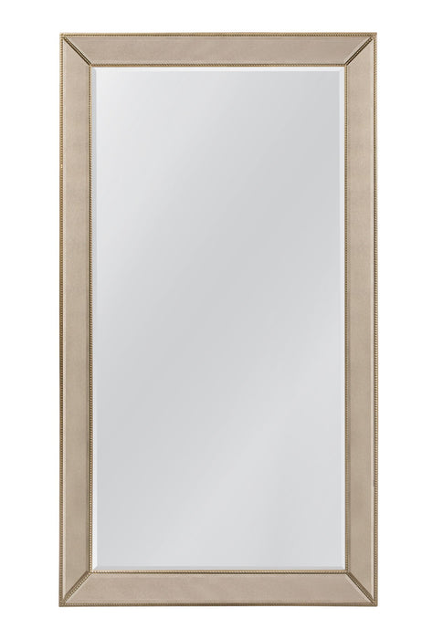 Beaded Leaner - Mirror - Gold - Antique Gold