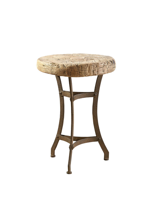 Reclaimed Tripod Table - Light Brown