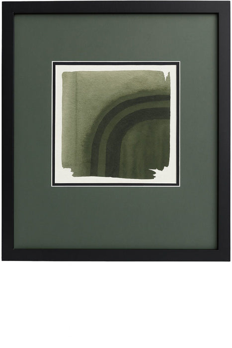 Marsh And Sod IV Framed Print - Green / White / Black