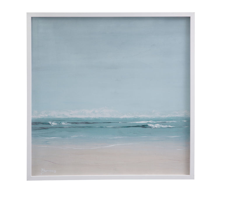 Sea Breeze Framed Print - Blue