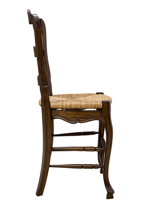 24" Ladderback Counter Stool - Dark Brown