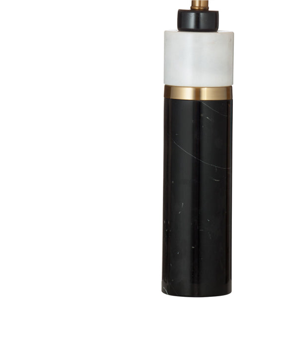 Gregory - Table Lamp - Black / White / Brass