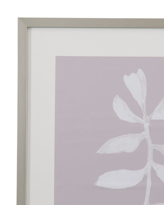 Fresh Leaves Framed Print (Set of 2) - Gray