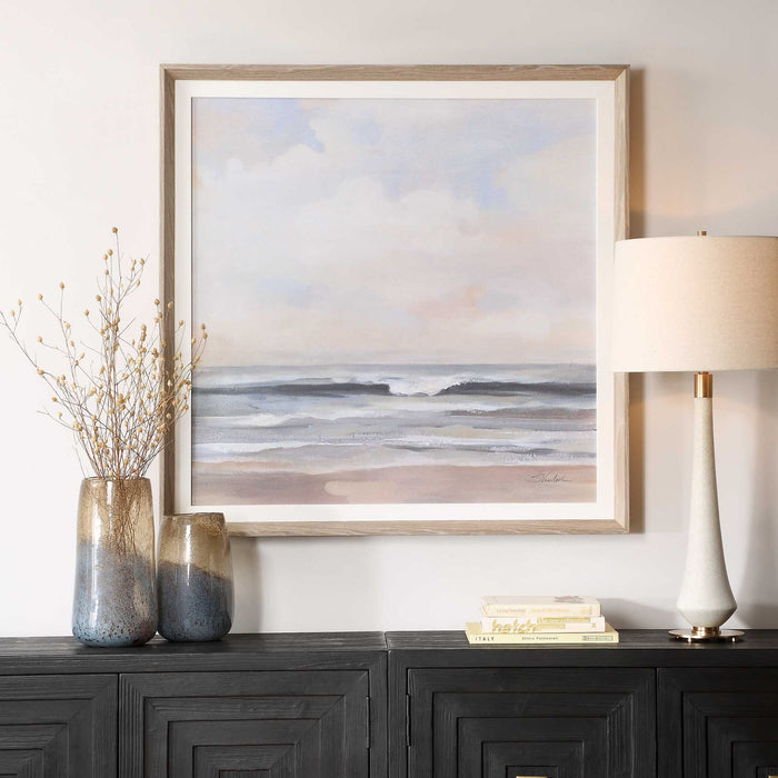 Haze - Framed Print - Light Gray
