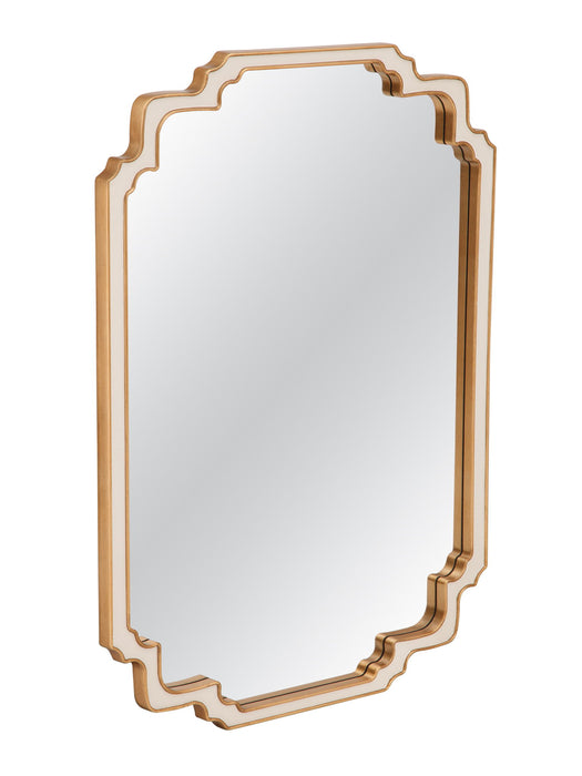 Wilmot - Wall Mirror - Cream / Antique Gold Leaf