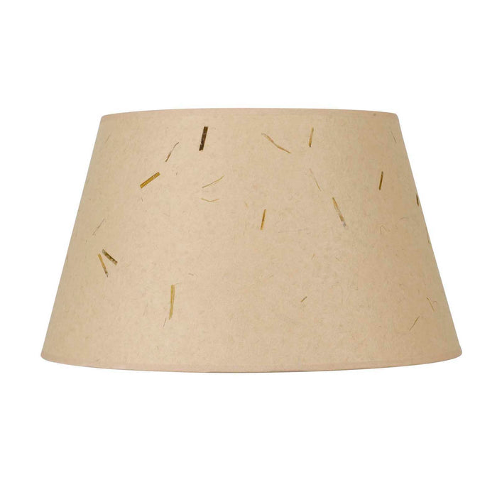 10" Height Paper Shade - Kraft & Beige - 17" Diameter