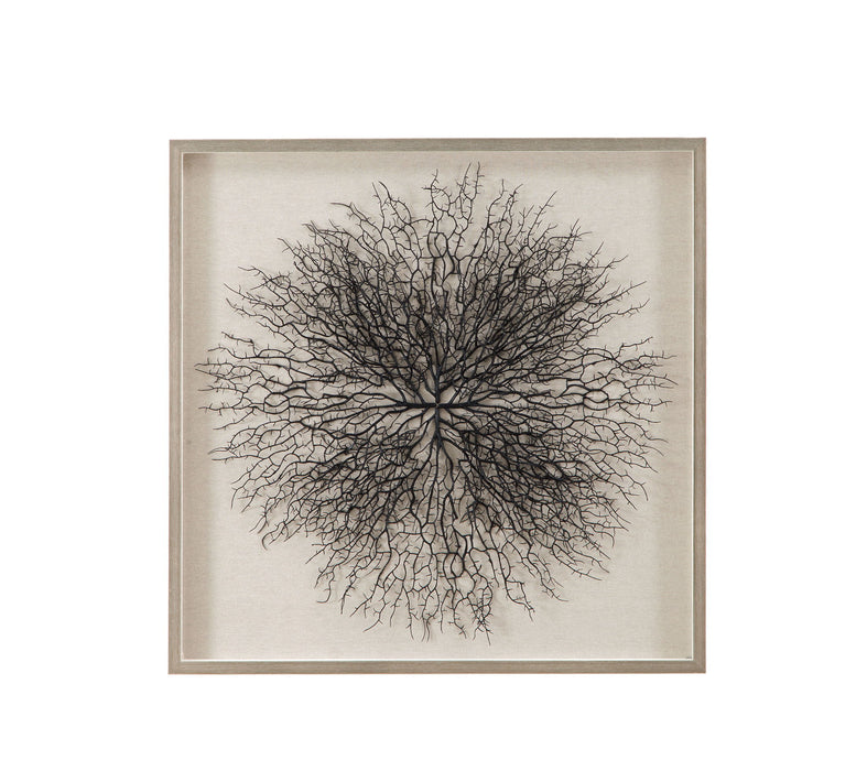 Gracee Canvas Art - Pearl Silver