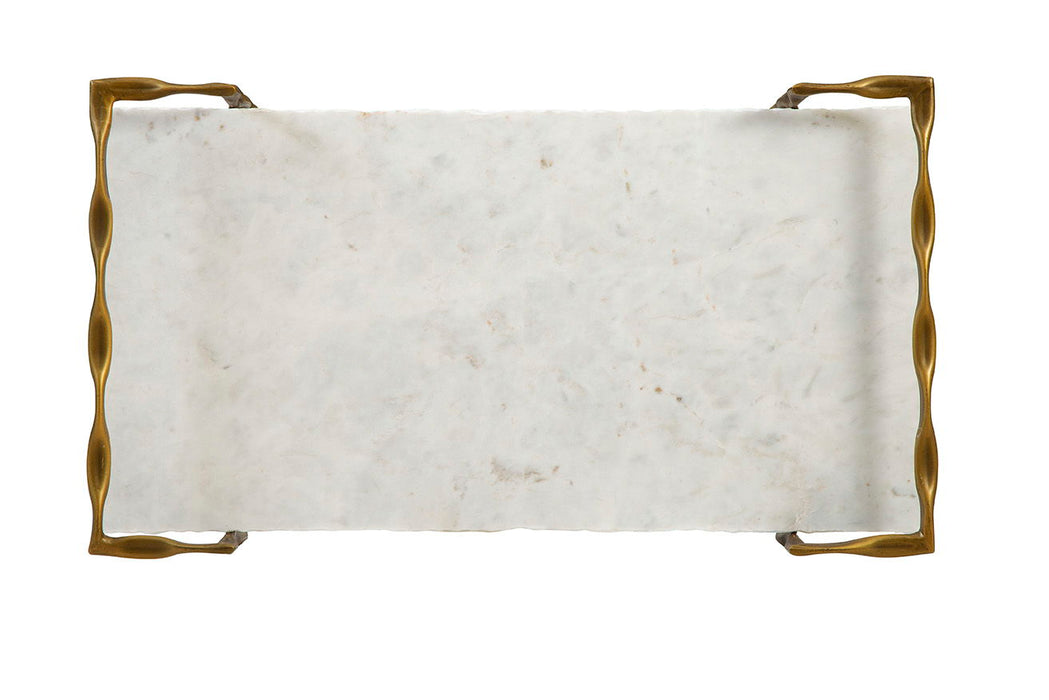 Vivian - Bar Cart - White / Gold