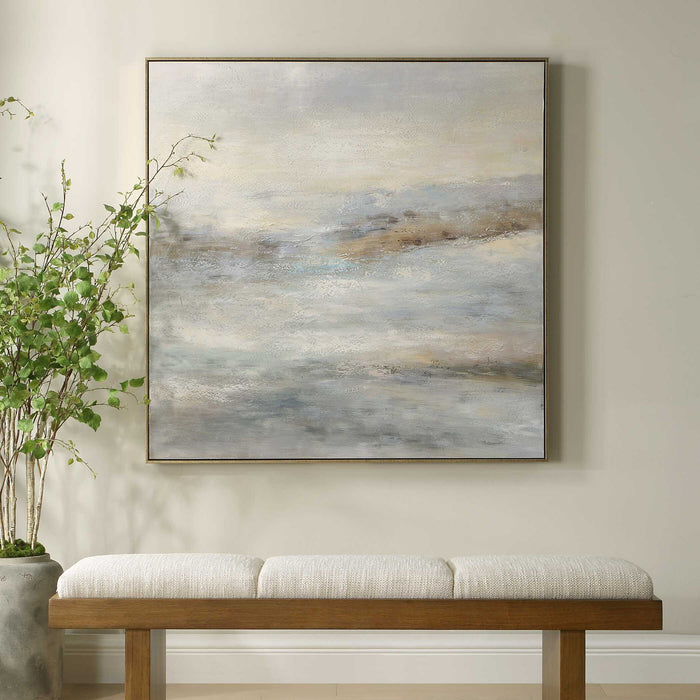 Say When - Hand Painted Canvas - Black / Blue / Brown / Gold / Gray / White