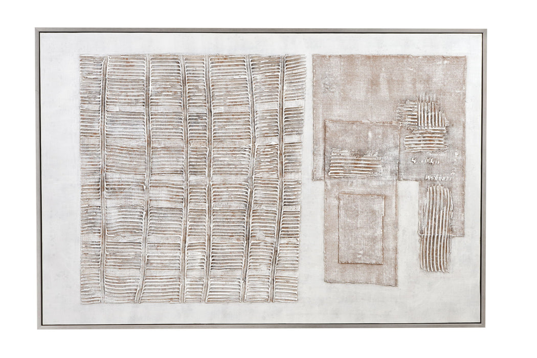 Counted Days Framed Canvas - Beige / White