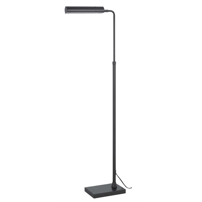Delray - 58" Height Metal Floor Lamp - Charcoal Gray