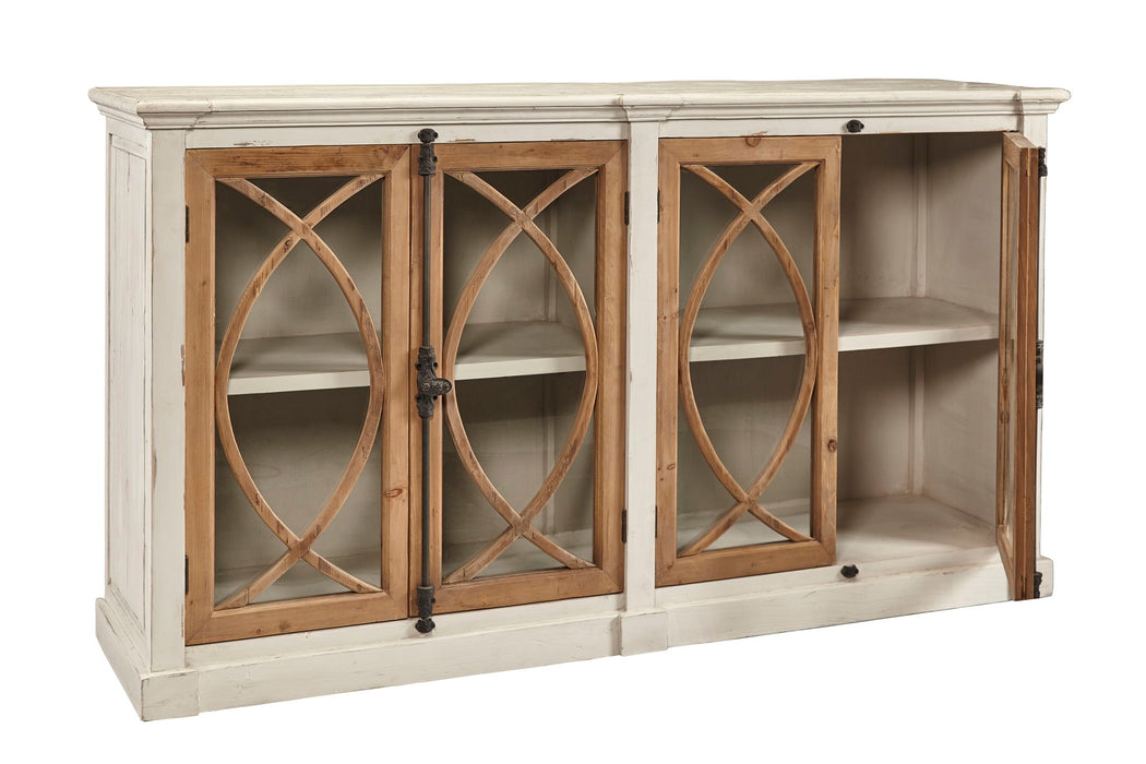 Grayson Fretwork - Hutch - Beige