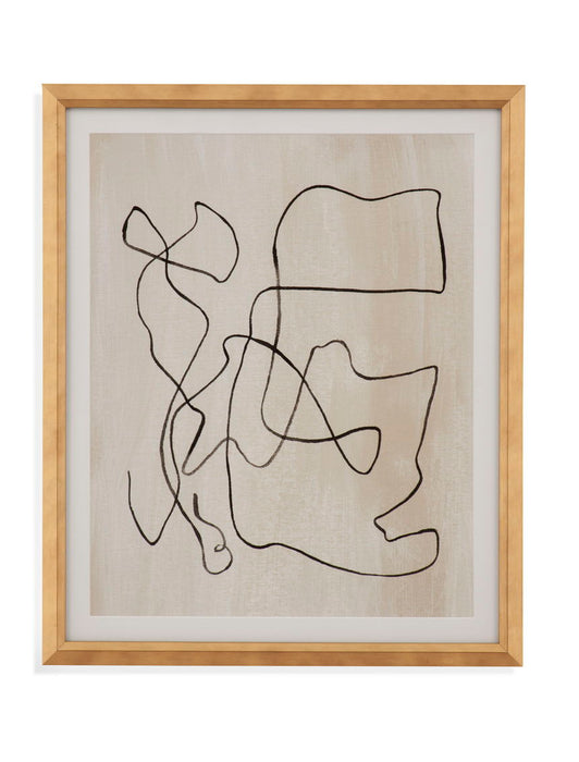 Bound I Framed Print - Light Brown