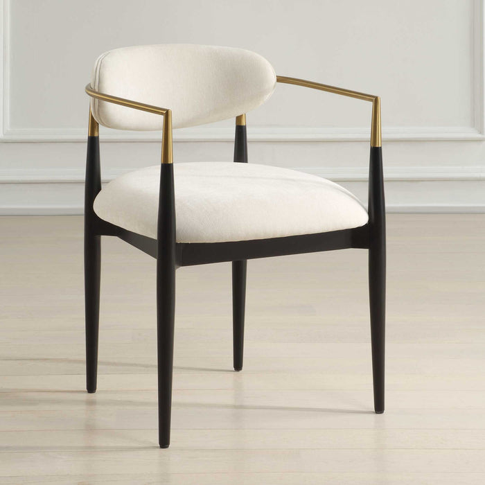 Moxie - Dining Arm Chair - White