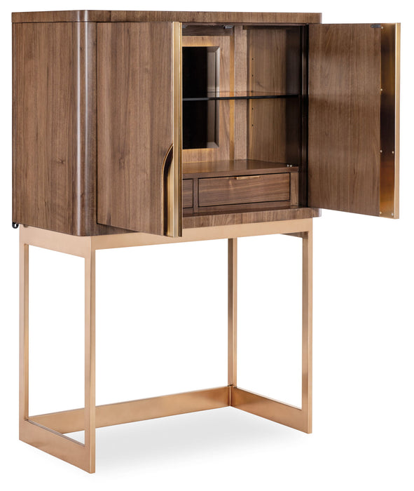 Eleana - Bar On Stand - Medium Wood