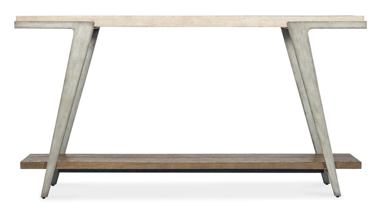 Commerce And Market - Boomerang Console Table - White