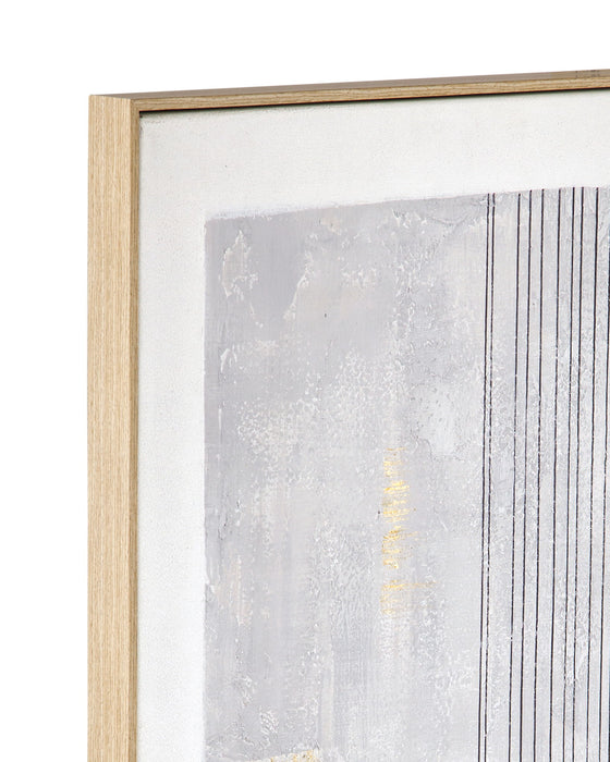 Razi Framed Canvas (Set of 3) - Gray