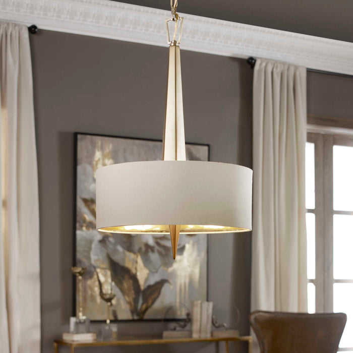Obeliska - 3 Light Chandelier - Gold