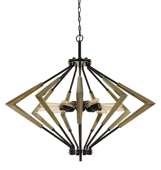 Malounta - 33" Height Metal Fixture - Antique Brass & Black