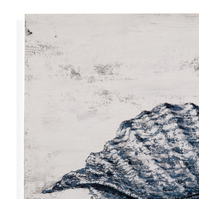 Shell I Canvas Art - Blue / Gray