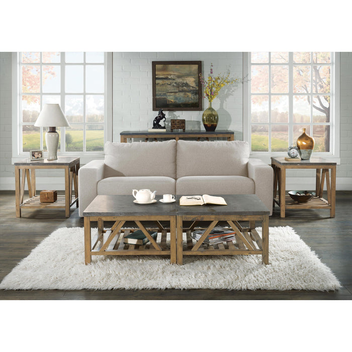 Weatherford - Rectangular End Table - Reclaimed Natural Pine