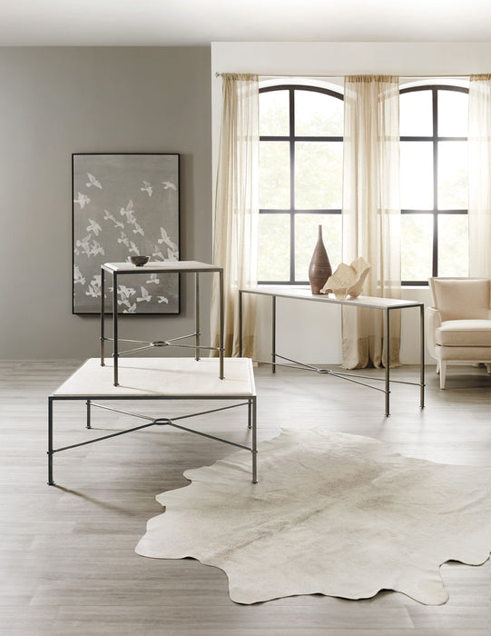 Melange - End Table - White