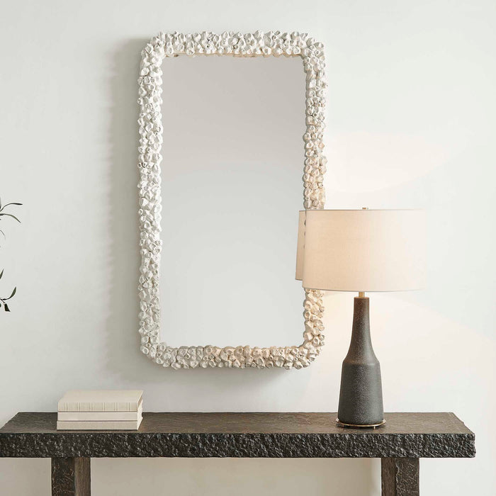 Barnacle - Rectangular Mirror - White