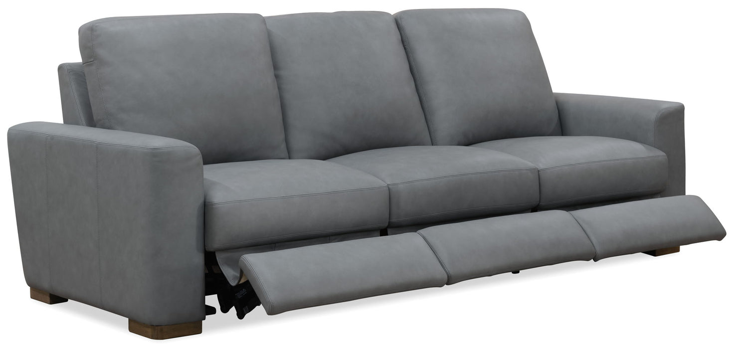 MS - Optimus Three Seat Power Sofa - Dark Gray