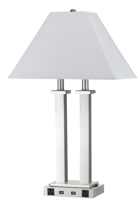 26" Height Metal Desk Lamp - Brushed Steel