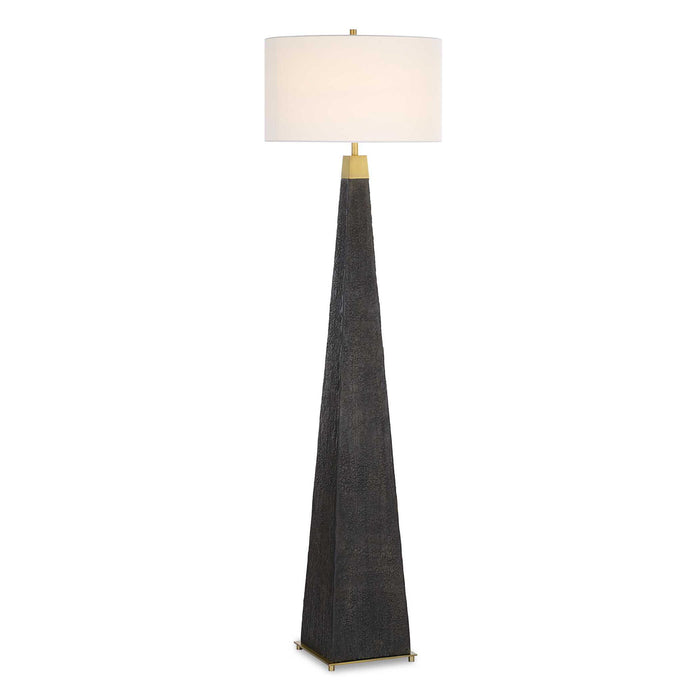 Lathey - Tapered Floor Lamp - Black