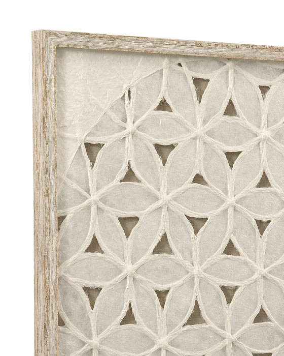 Lamberts Bay Wall Art - White / Light Brown