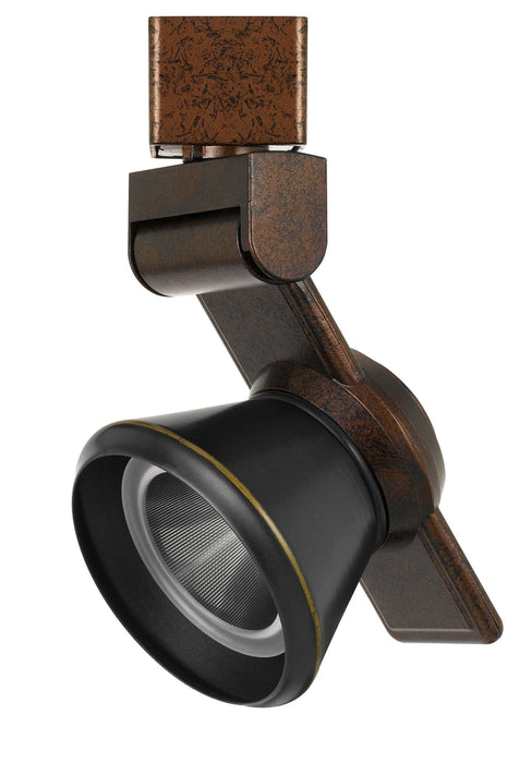 6" Height Metal Track Head - Rust & Dark Bronze