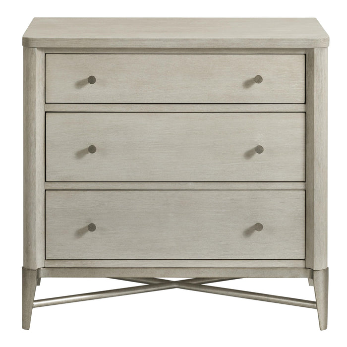 Maisie - 3 Drawer Nightstand - Champagne