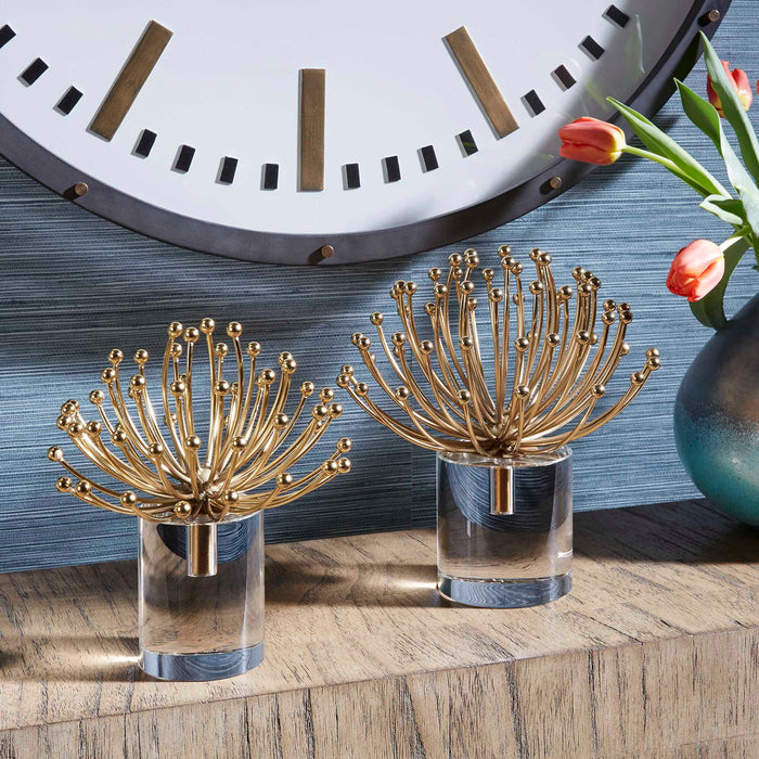 Aga - Modern Sculptures (Set of 2) - Gold