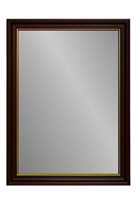Malvern - Wall Mirror - Brown - Brown / Gold