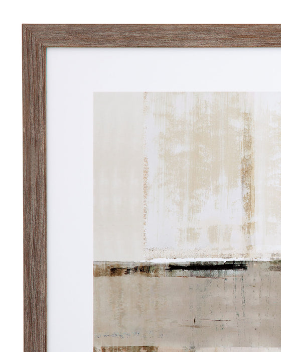 Across The Abstract Bay Wall Decor (Set of 2) - Gray