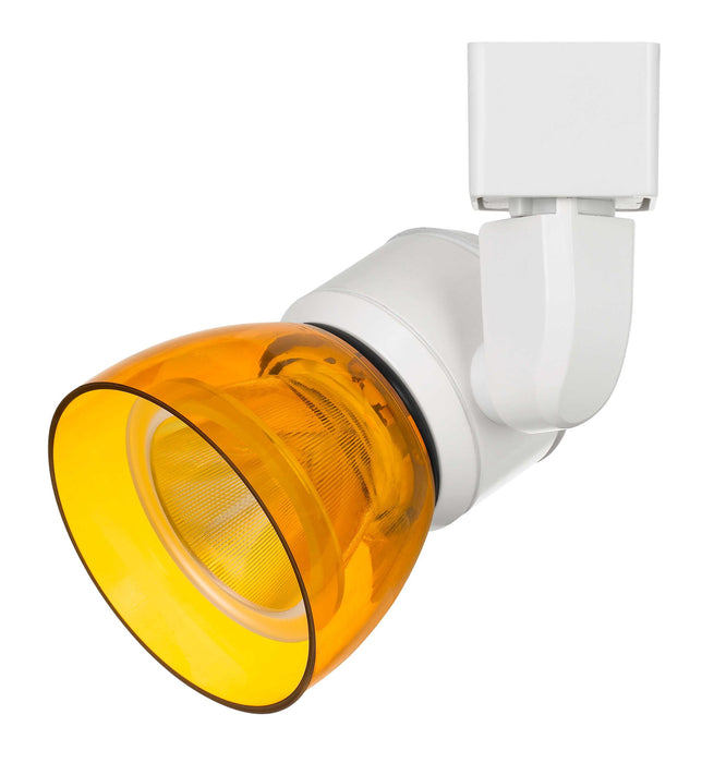 6.25" Height Metal Track Head - White & Amber