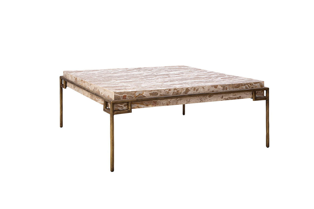 Nala - Coffee Table - Beige / Gold