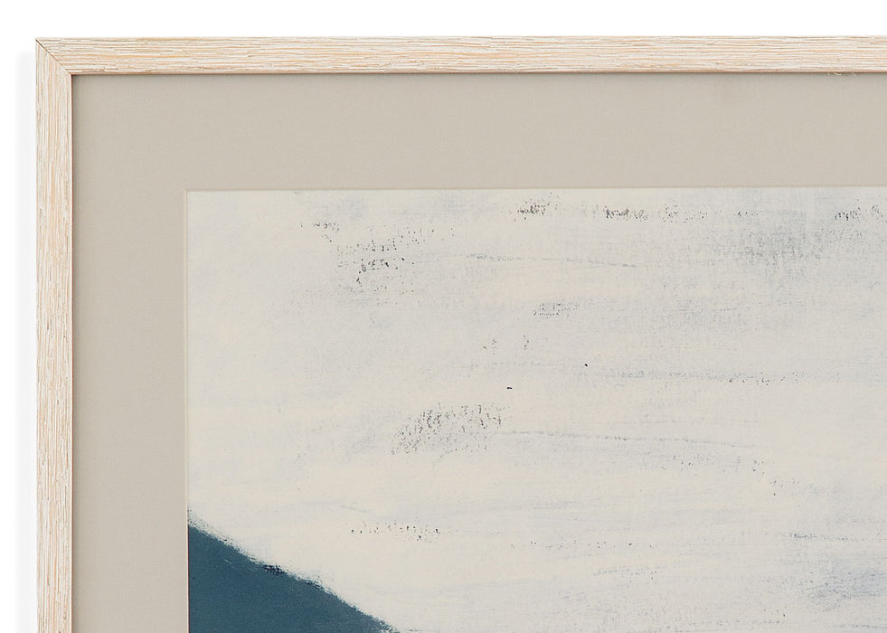 Muted Coast II Framed Print - Blue