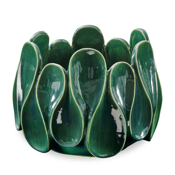Petal Pinch - Indoor-Outdoor Bowl - Green