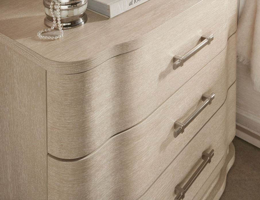 Nouveau Chic - Three Drawer Nightstand - Light Brown
