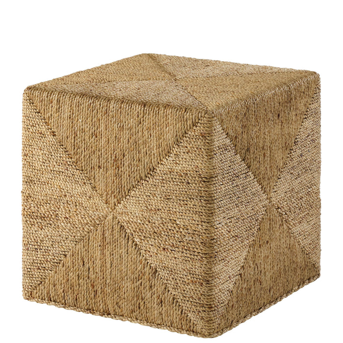 Rosalie - Woven Cube Table - Light Brown