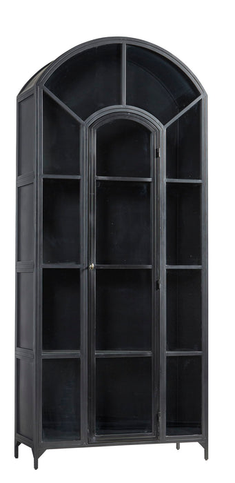 Gilborne - Arched Iron Cabinet - Black