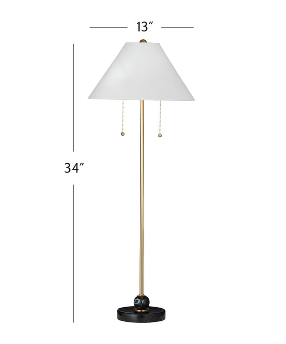 Winfield - Table Lamp - White / Brass