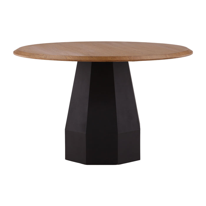 Maddie - Dining Table - Light Brown / Black