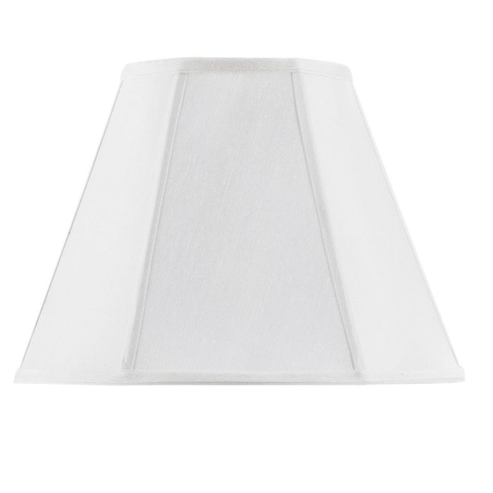Piped Empire - 11" Height Fabric Shade - White