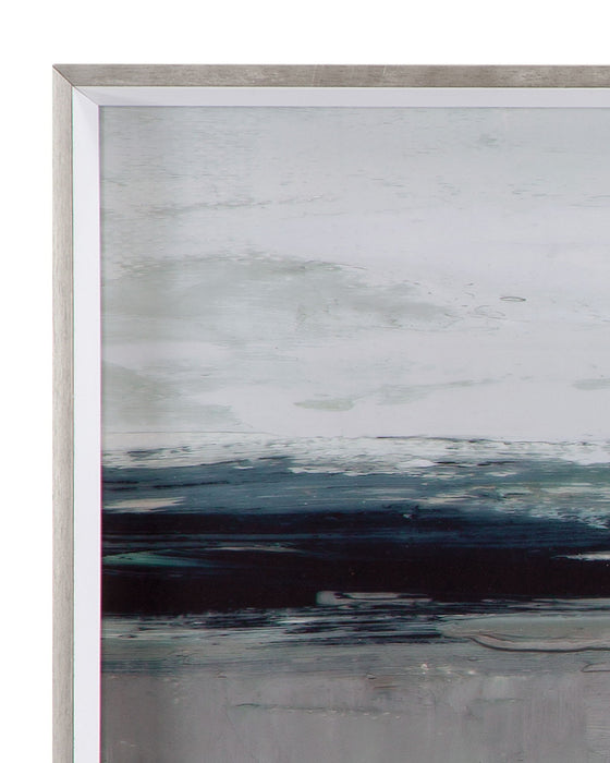 Moody Coast Framed Print (Set of 2) - Pearl Silver